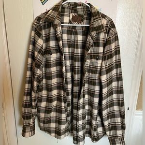 Orvis Men’s Heavy Brown Flannel Shacket